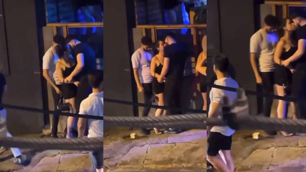 Mujer causa indignación al besar a su novio mientras perrea con el «amigo» | VIDEO