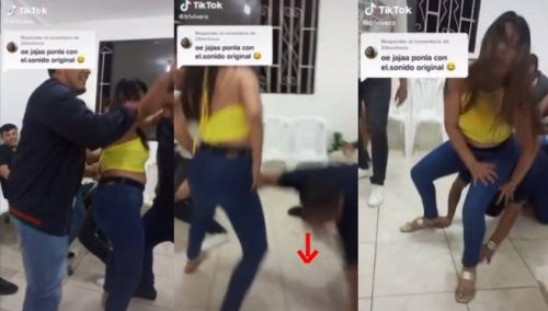 Joven intenta bailar perreo con amiga, pero cae de cabeza: «Se mató» | VIDEO