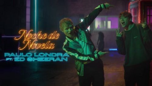 Paulo Londra se unió a Ed Sheeran para el estreno de «Noche de Novela» | VIDEO