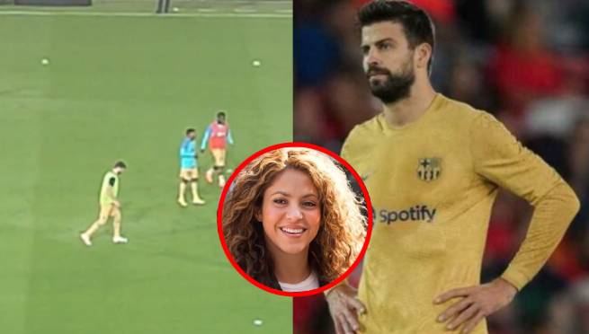 ¡Lo que le faltaba a Piqué! Le ponen «Te Felicito» de Shakira en pleno estadio | VIDEO