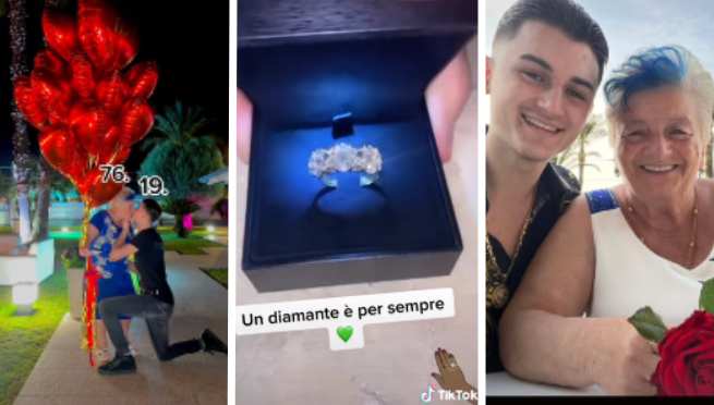 ¿Para el amor no hay edad? Joven de 19 años le pidió matrimonio a mujer de 76 | VIDEO