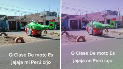 ¡Directo a la Nasa! Peruano convirtió su mototaxi en helicóptero y causa sensación en redes | VIDEO