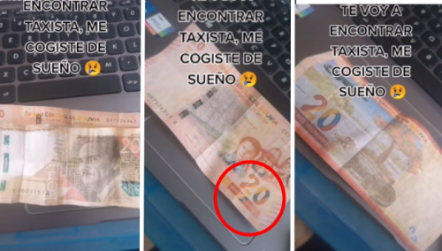 Peruano recibe vuelto de 20 soles, pero descubre que le dieron un peculiar billete: «Te voy a encontrar taxista» | VIDEO