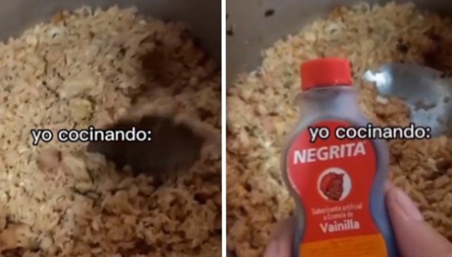 Intenta preparar arroz chaufa, pero comete un grave error y es troleado: «Le falta azúcar» | VIDEO