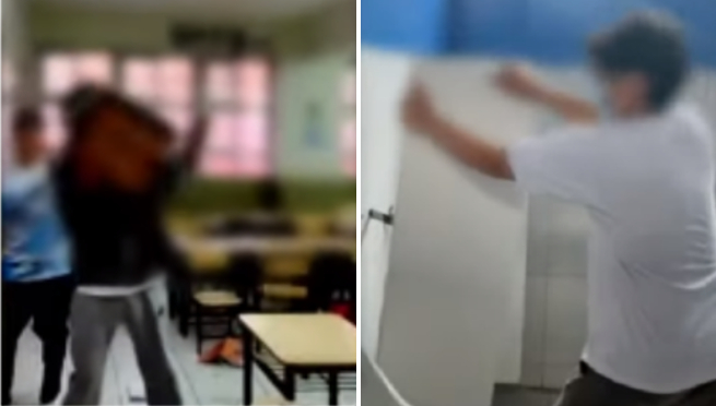 Promoción «festejó» el fin del año escolar destrozando las aulas de su colegio | VIDEO