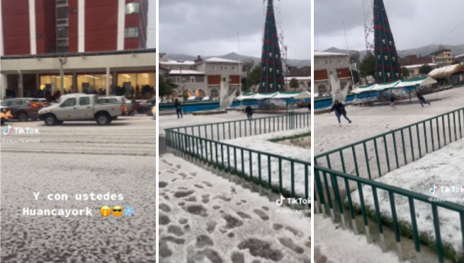 Huancaínas tienen pelea de bola de nieves y usuarios reaccionan: «Se hizo canon Huancayork» | VIDEO