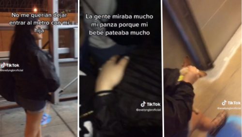 Finge embarazo para subir al Metropolitano y trabajador queda en shock: «Dios Mio, parió un perro» | VIDEO