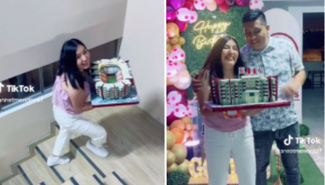 Joven impresiona a su pareja con torta del Estadio Monumental de la «U» por su cumpleaños | VIDEO