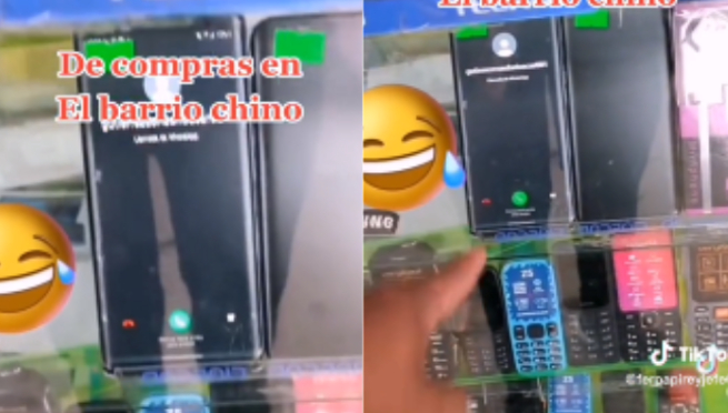 Decide comprar en tienda de segunda mano, pero se encuentra con el celular que le robaron | VIDEO