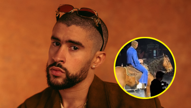 Bad Bunny es acusado de maltrato animal por montar un caballo en concierto