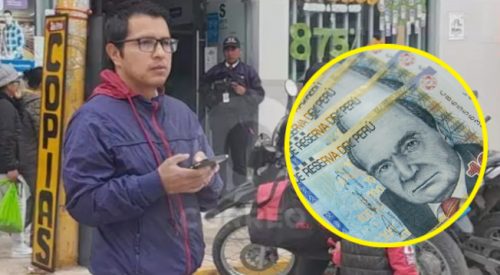 ¡Un aplauso! Profesor devuelve 5 mil soles que financiera le dio por error