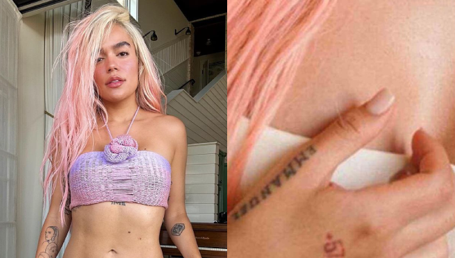 ¡Hasta nunca! Karol G se borró el tatuaje que tenía de Anuel AA