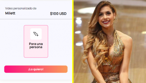 ¿Muy caro? Millet Figueroa sorprende con la venta de saludos personalizados a 100 dólares | FOTO