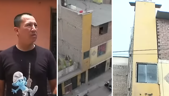 Peruano tiene una casa de 1.2 metros de ancho, pero afirma que es «más grande de lo que parece» | VIDEO