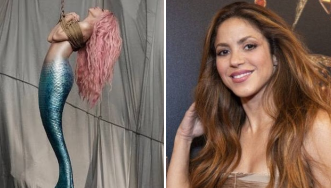 Shakira reaparece como una sirena y con pelo rosa: se filtra la portada de su canción con Manuel Turizo