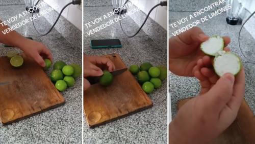 Joven va al mercado y lo estafan con limones de tecnopor: “Te voy a encontrar”