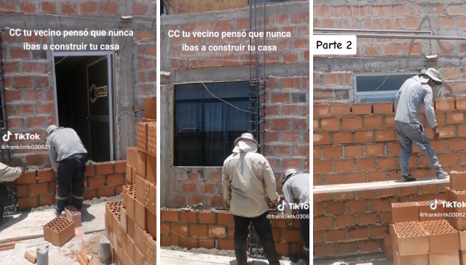 Construye el segundo piso de su casa y deja sin salida a su vecino: «Qué fue mano» | VIDEO