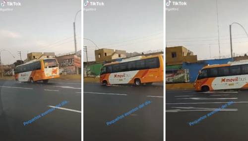 Chofer peruano maneja un bus sin una llanta y se vuelve viral: “Pequeños eventos”