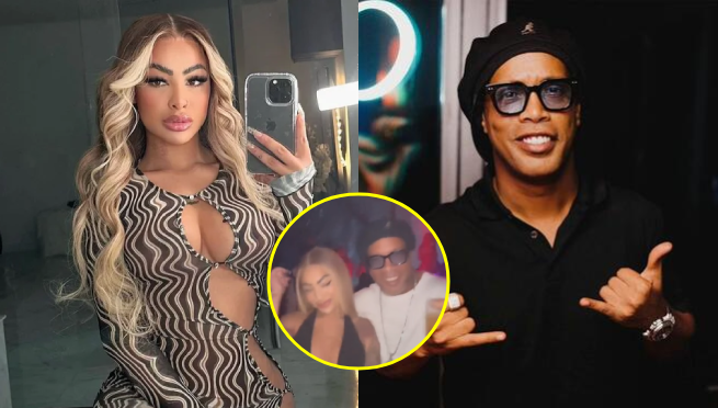 Yailin ‘La Más Viral’ fue captada en una noche de fiesta con Ronaldinho