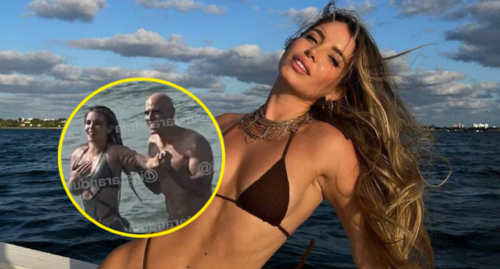 Flavia Laos es captada en la playa junto al empresario Omar Macchi, el ‘Rey de los Casinos’