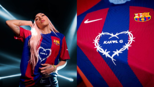 Karol G aparecerá en la camiseta del Barcelona en el clásico contra el Real Madrid