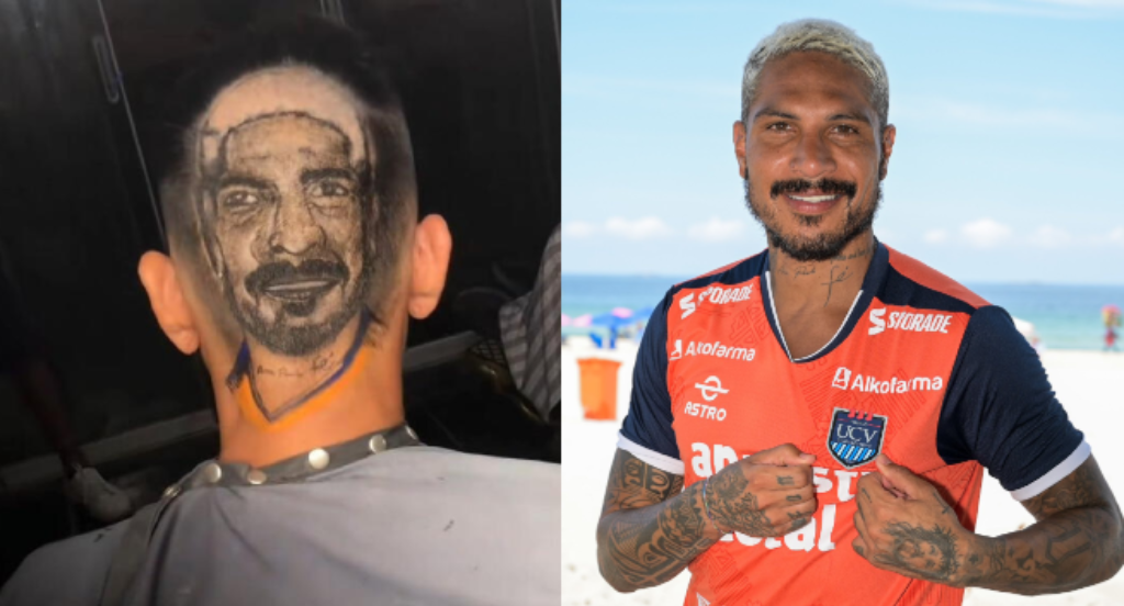 Hincha de la UCV se hace corte con el rostro de Paolo Guerrero y resultado es viral