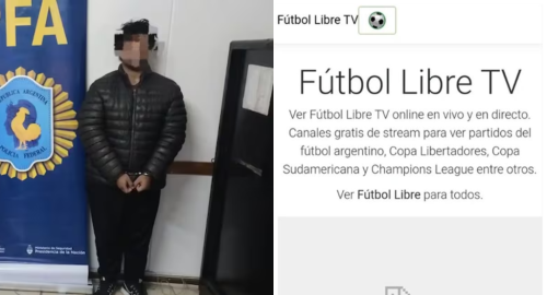 Capturan al creador de ‘Fútbol libre’ en Argentina: «Llora la pelotita»