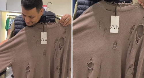 Chompa con huecos de Zara se vuelve viral en redes sociales: «La gente compra cualquier cosa»