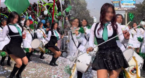 Desfile escolar en Huaycán genera polémica por su inusual coreografía: «No hay respeto a la patria»