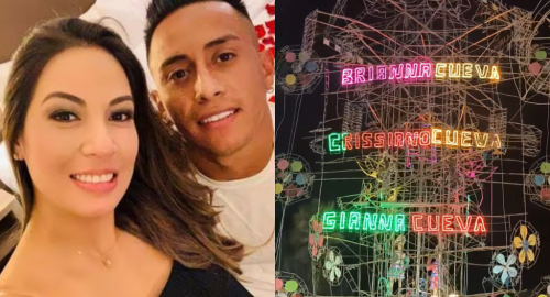 Christian Cueva dona enorme castillo con los nombres de sus hijos en Huamachuco