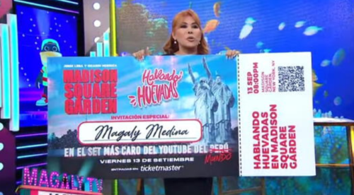 Magaly Medina recibe exclusiva invitación para ‘Hablando Huevadas’ en el Madison Square Garden