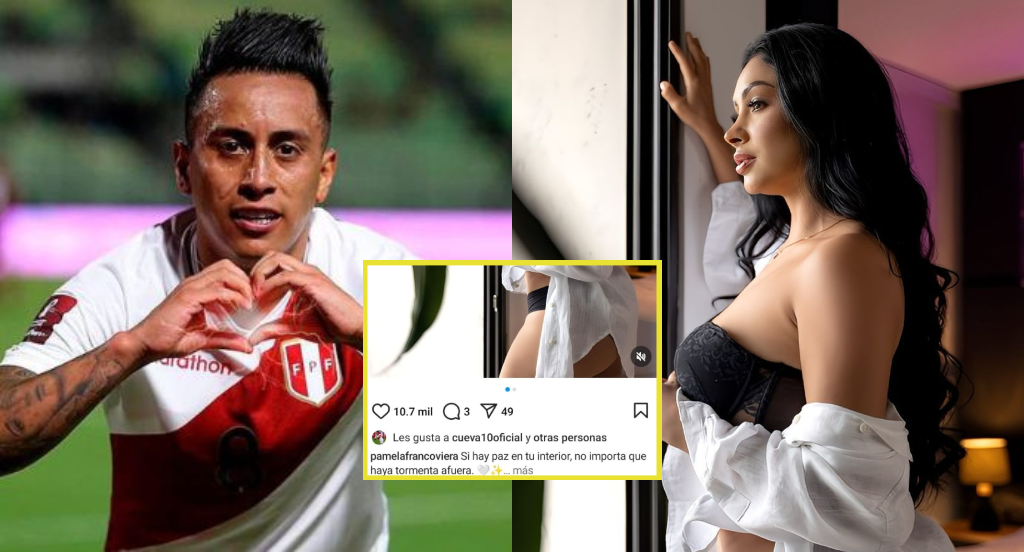 Pamela Franco sube foto en lencería y Christian Cueva reacciona con un «me gusta»