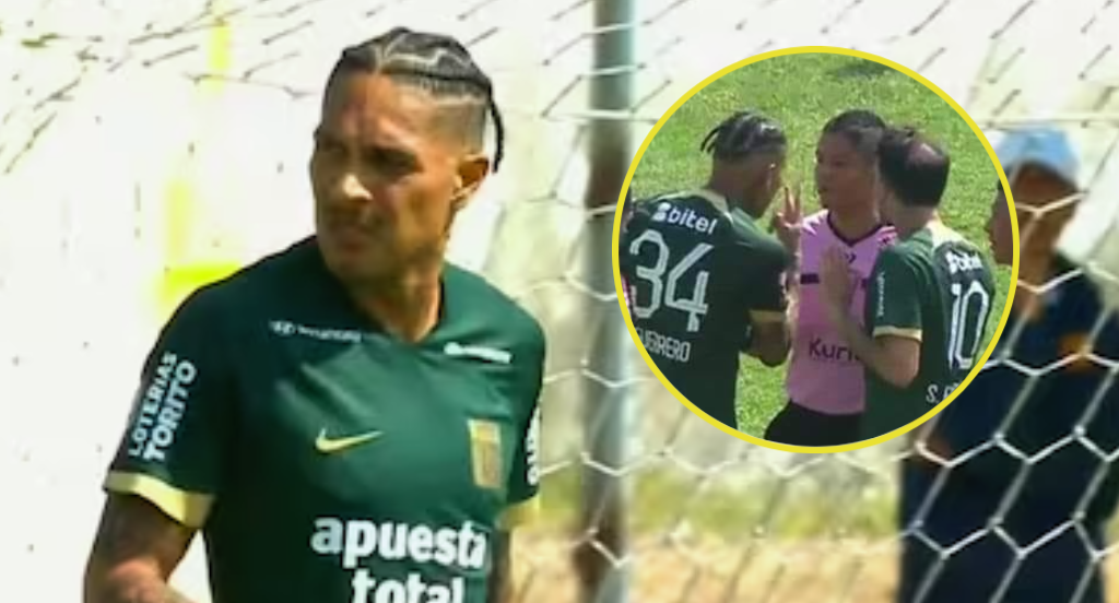 Paolo Guerrero ENFURECIÓ y ENCARÓ al árbitro tras la derrota de Alianza Lima