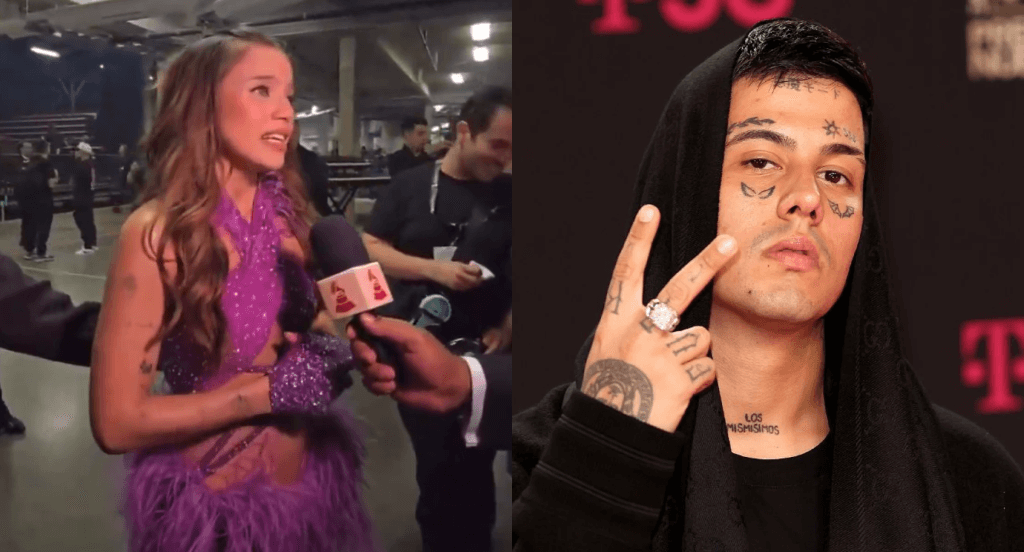 Emilia Mernes LLORA en los Latin Grammy tras rumores de separación de Duki: «Ha sido una semana muy intensa»