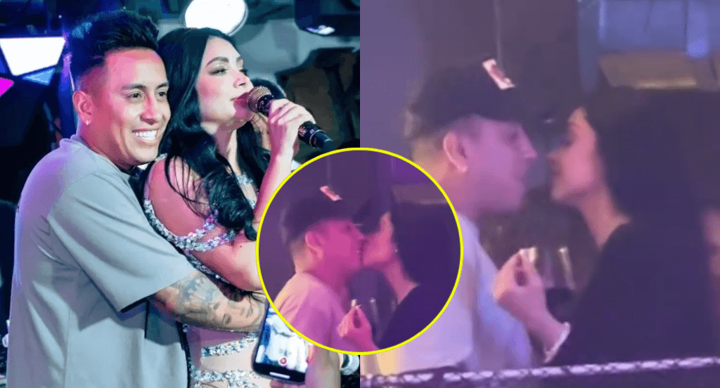 ¡Enamorada! Pamela Franco le roba un tierno beso a Cueva en una discoteca de Barranco