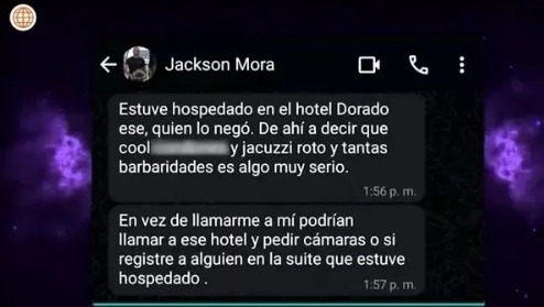 Jackson Mora dice no ser infiel