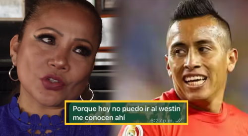 Christian Cueva y Marisol pactaban encuentros en conocido hotel: “Quiero verte”